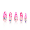 LOVFUL Press on Nails Rose Whispers | Handmade with Full Covered Crystals | Reusable Fake Nails | Coffin Classic Regular 1.3 in | H158-L