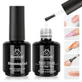 Beetles Nail Glue and Blooming Gel Set - 15ml 2Pcs Nail Art Gel for Blooming Marble Effects and Strong Nail Tips Bonding, Nail Supplies for Salon or DIY Manicure at Home