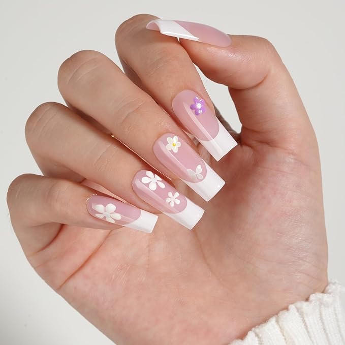 Vansiho French Protecting Builder Gel and Top Coat Set - Protect French Tips, 2 in 1 Strengthening Nails for Beginners & DIY Salon Manicurist Women
