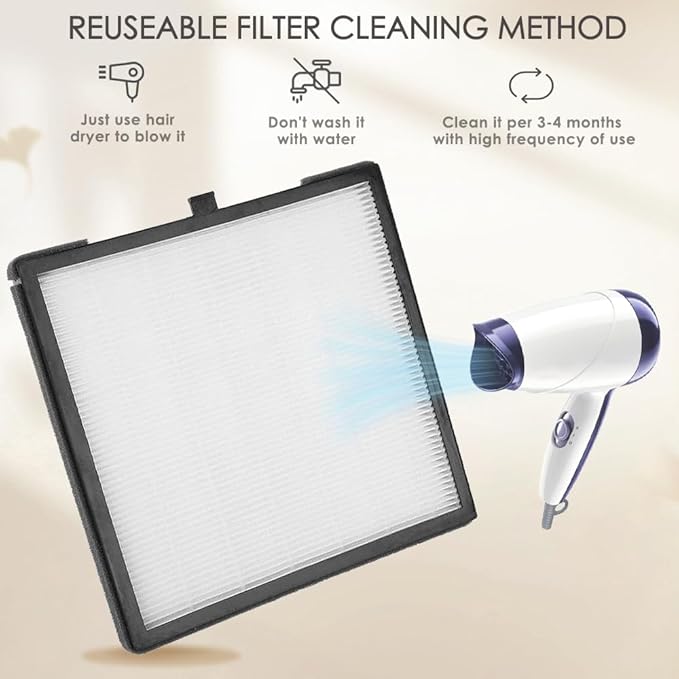 CoFashion Nail Dust Collector for Nails Dust Remove, Nail Acrylic Dust Collector Powerful Nail Duster Collector, One-Button Control Nail Duster Collector Filter White Manicure Vacuum with a Brush