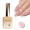 CANNI Jelly Nude Pink Gel Nail Polish, 1Pcs Sheer Clear Pink Gel Polish Translucent Pink Color High Gloss Soak Off U V French Nail Manicure Salon DIY