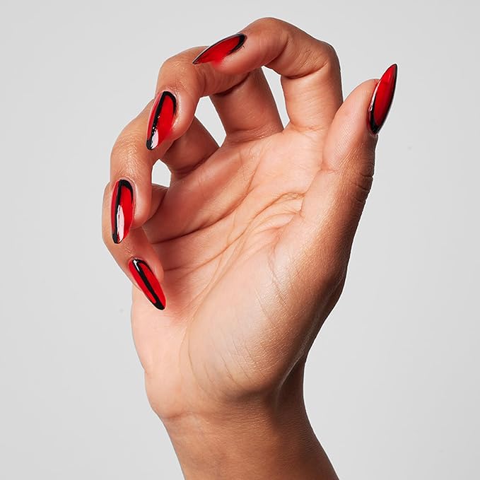 UNDN Vegan Nail Polish - Roulette - Jelly Bright Red Nail Polish for Women and Men - Long Lasting, Durable Finish - Cruelty Free - 0.5 oz