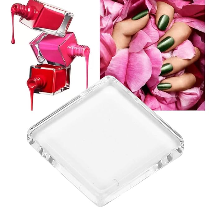 Dioche 50pcs Glass Nail Gel Polish Color Display Cards – Transparent Nail Polish Swatch Cards for Home & Professional Nail Salons