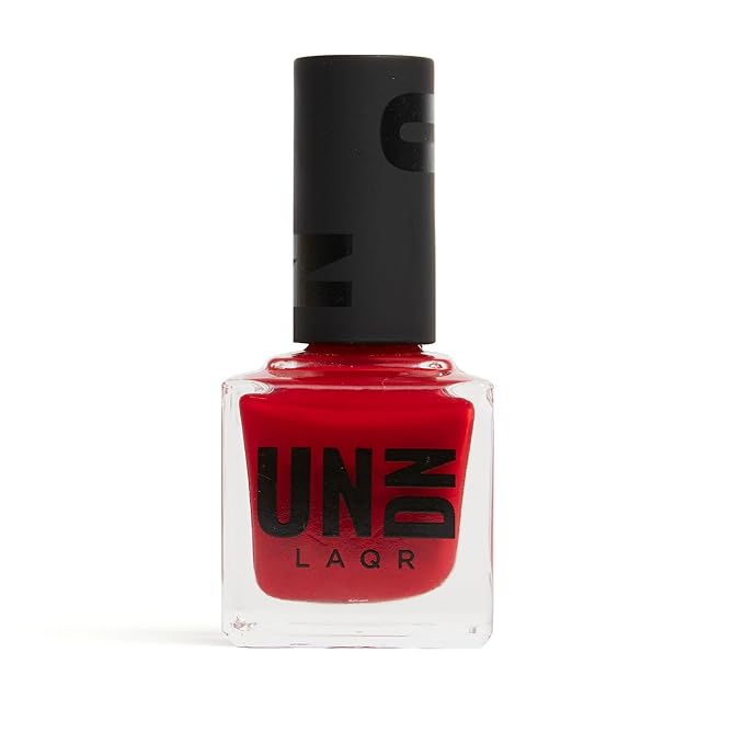 UN/DN Vegan Nail Polish - Pretty Dangerous - Red Nail Polish - Fingernail Polish for Women and Men - Long Lasting, Cruelty Free - 0.5 oz