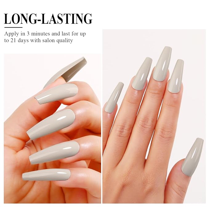 Imtiti Nude Gel Nail Polish, 0.5 Fl Oz Soy Milky White Gel Polish Soak Off LED UV Spring Summer DIY Nail Art Starter Manicure Salon