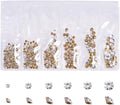FASHEWELRY 1440Pcs/Bag Glass Rhinestone Nail Art Decoration Accessories Pointed Back Crystal Diamond Gems Beads for DIY Nail Art Decoration