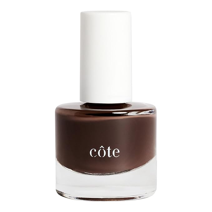 Cote Beauty’s Warm Brown Nail Polish, Earthy Elegance with Cream Finish, Rich Chocolate Brown Hue, Vegan & Cruelty-Free, Long Lasting Nail Polish, Made in USA, 0.27 Fl Oz