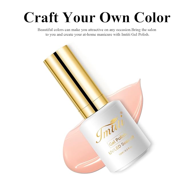 Imtiti Jelly Gel Polish, 15ML Sheer Peach Coral Orange Jelly Gel Nail Polish Translucent Spring Summer Nail Gel Polish LED UV Gel Nail Polish for Nail Art DIY Manicure