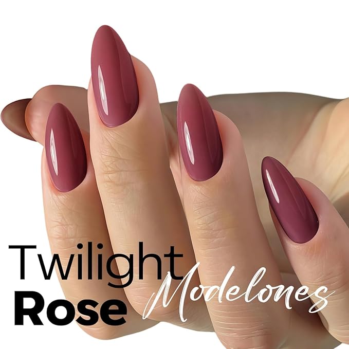 modelones Purple Gel Nail Polish Plum Rosy Nail Polish valentine New Year Party Nails Soak Off Nail Art Manicure 15 ML