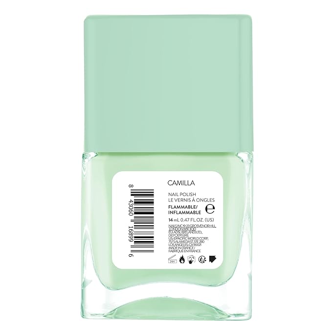 Nails Inc It's Topless Gel-Like Nail Polish, 4-in-1 Base Coat, Treatment, Color & Top Coat, Long Lasting, Strong, Chip Free Nails, Glossy Salon Quality Manicure, Air Dry, Camilla, 0.47 Fl Oz