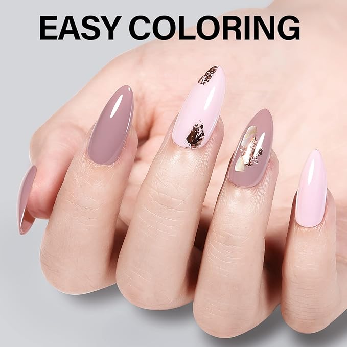 AILLSA Almond Full Cover Nail Tips Upgraded Matte Prefiled Gel Nails Tips False Gelly Press on Soft Nail Tip Medium Almond Shaped Nails for Nail Extensions DIY Holiday Gift (240Pcs 10 Sizes)