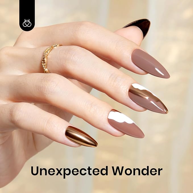 beetles Gel Polish Gold Chrome Nail Powder, Mirror Metallic Effect Premium Salon Nail Glitter Manicure Pigments for Nail Art Design, 0.04oz/1g