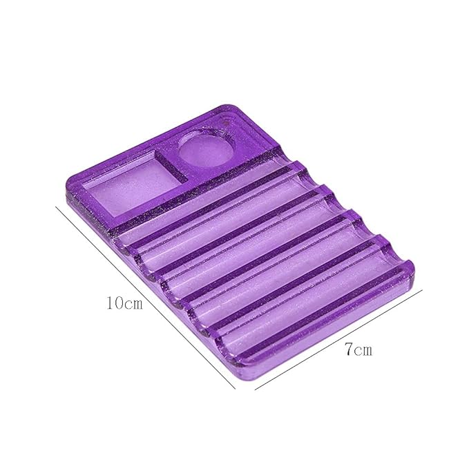 3 Pieces Nail Art Pen Holder Plastic Nail Pen Holder Rectangle Nail Art Brush Holder Nail Art Brush Stand Nail Drawing Brush Pen Holder Nail Art Painting Pen Brush Stand(Multicolor)