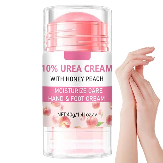 Hydrating and Anti-Cracking Foot Cream, Hand and Foot Stick Peach with Honey Hydrates and Repairs Dry Cracked Feet Moisturizer Balm for Smoothing and Soft Skin for Women and Men 1.41Oz