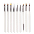 Nail Art Brushes 9PCS, Professional Acrylic Nail Brushes Set for Acrylic Polygel Builder Gel Nail Extension Manicure, For Nail Design Painting Diy And Clean Polish Mistake On The Cuticles