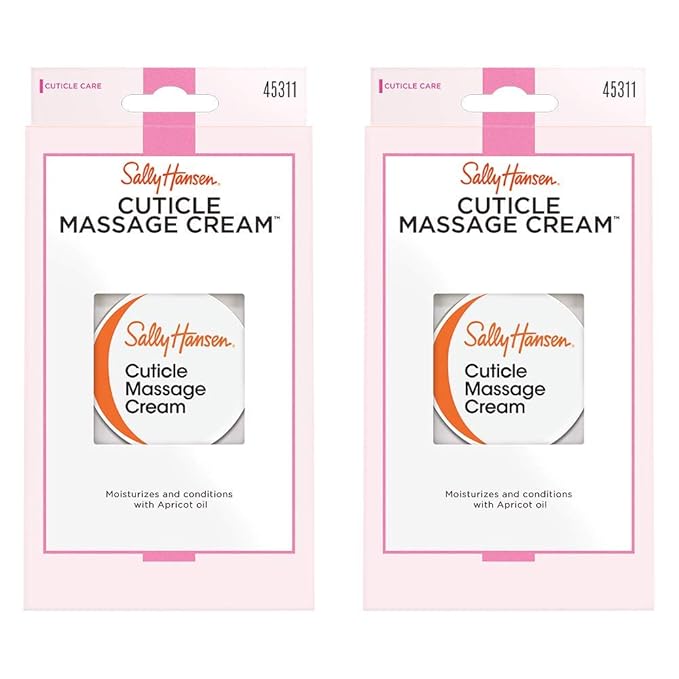 Sally Hansen Nail Treatment Cuticle Massage Cream, 2 Count(Pack of 1)