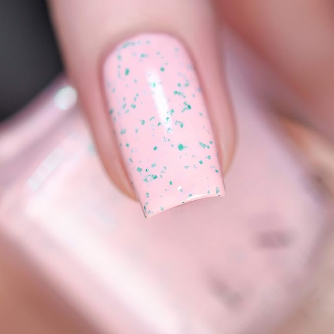 ILNP With Sprinkles - Delicate Macaron Pink Speckled Nail Polish
