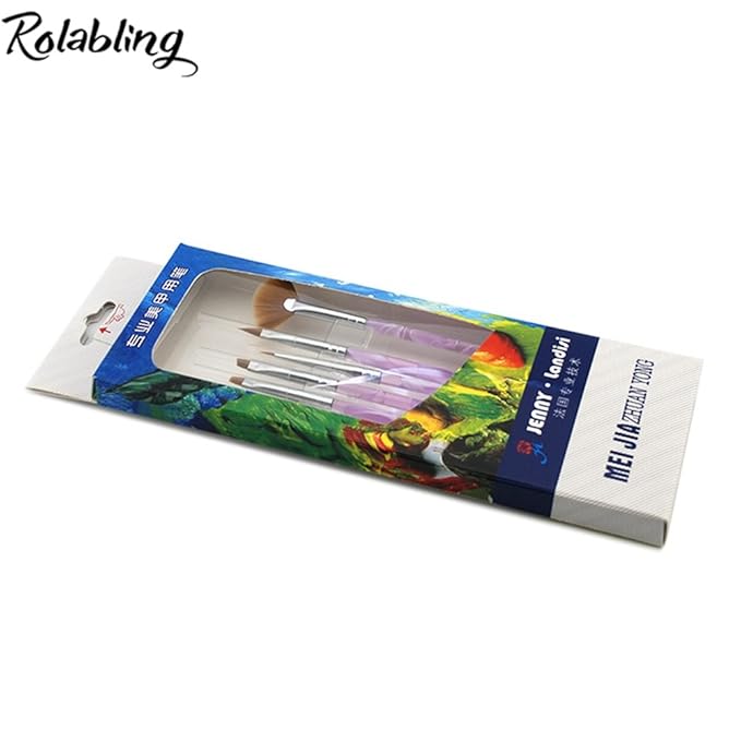 6pcs Spiral Nail Brushes Nail Art Painting Drawing Pen Brush Tips Tools Set