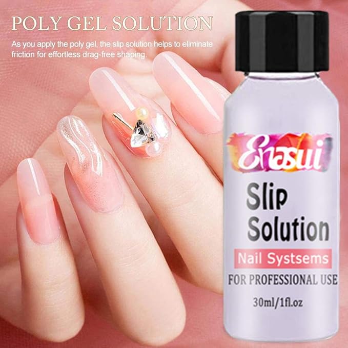 15ml Chameleon Poly UV Gel Temperature Color-Changing Black Nail Builder Gel Nail Enhancement Trial Kit LED Lamp Slip Solution Glitter Poly Builder Gel Nail 8PCS/Kit (Black Glitter)