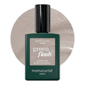Manucurist Green Flash LED Tweed Grey Gel Nail Polish - Vegan, 12-Free, Plant-Based Gel Polish - Strengthens and Protects the Nail - Made in France - 0.5 fl oz
