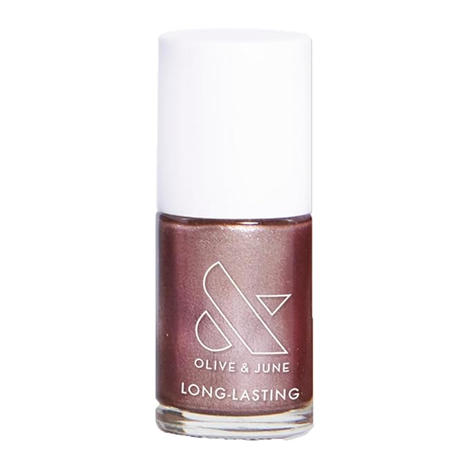 Olive & June Long Lasting Nail Polish | Plump Gel-Like Finish No Lamp Needed | Lasts up to 10 days | Salon-Quality 15-Free Vegan & Cruelty-Free Chip-Resistant | Sundance Shimmer