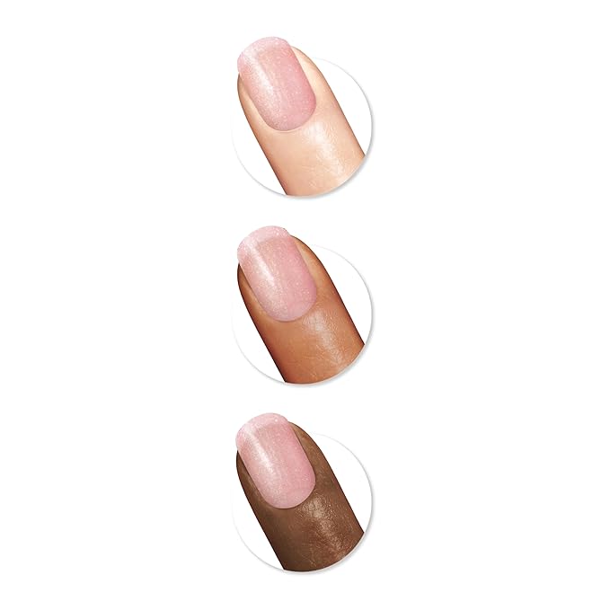 Sally Hansen Color Therapy Nail Polish | Biotin, Argan Oil, Long Lasting, Healthy Nails, Nail Strengthener, Opaque, Shimmery | 227 Epink Journey | Pink Nail Color