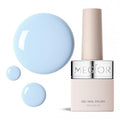 MEGIOR Baby Blue Gel Nail Polish 0.5 Fl Oz Sky Blue Long Lasting Soak Off UV LED Lamp Light Curing TPO Free Gel Polish Kit for Salon and Nail Art Starter Manicure DIY at Home