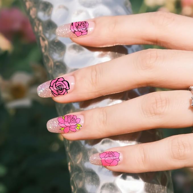 PH PandaHall 3pcs Insects Plants Nail Stamping Plates Flower Leaves Nail Art Templates Bees Nails Art Stencils Dragonfly Nails Stamper for Women Manicures Salon