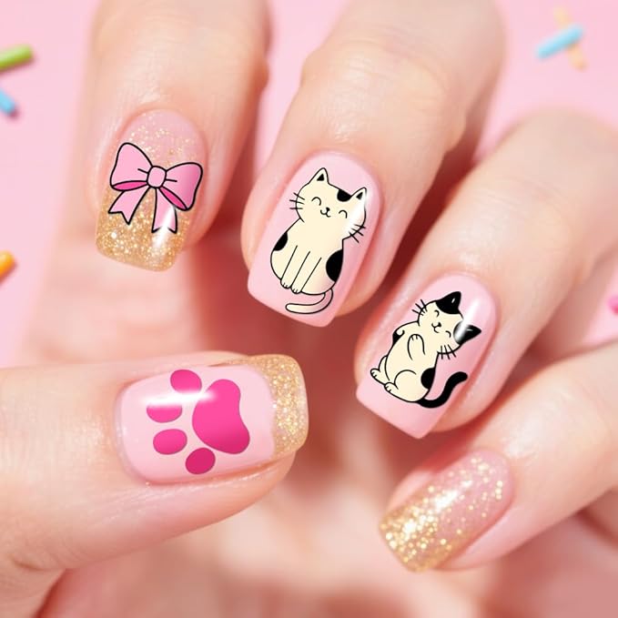 PH PandaHall 3pcs Animals Nail Stamping Plates Cute Cats Dogs Nails Art Templates Pets Raccoons Manicure Image Plates Lovely Puppy Nail Art Stencils for Women Manicures Salon Design Printing