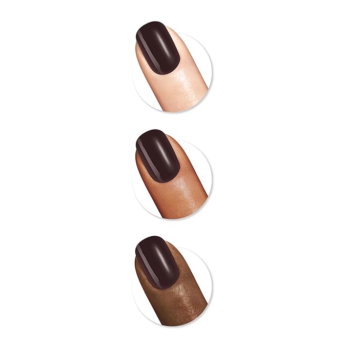 Sally Hansen Good. Kind. Pure. Nail Polish | Plant-Based, Vegan, 16-Free Formula | Opaque, Creamy | 151 Warm Cacao | Dark Brown Nail Color
