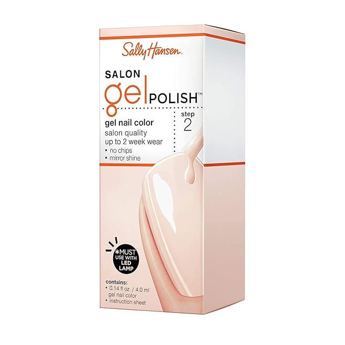 Sally Hansen Salon Pro Gel Nail Polish Lacquer, Sheer Ecstasy, 0.24 Fl. Oz.