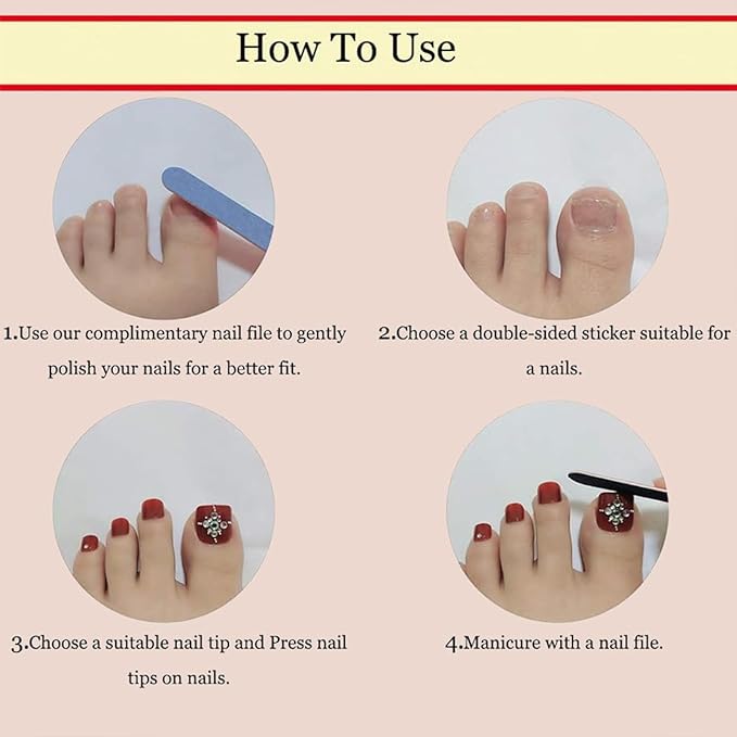216 Pcs Ombre Press on Toenails Short Square Fake Toenail with Glue Tabs,French Toe Nails Press ons,9 Color Gradient Natural Acrylic False Toenails Tip Artificial Toe Nails for Women Manicure