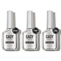GAOY Gel Top Coat, Nail Strengthener and Base Coat Set, 3 Pcs 16ml Clear Glossy No Wipe Combination for UV Light Cure Gel Nail Polish