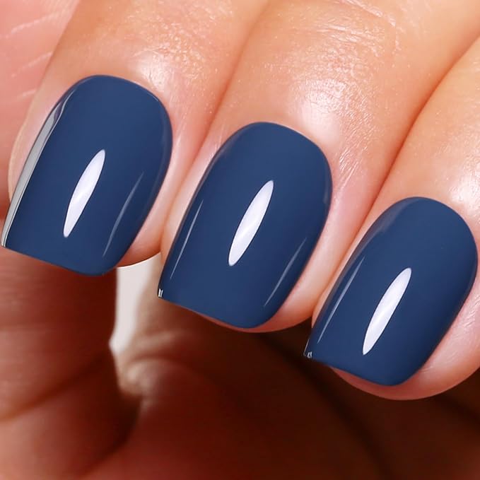 Gel Polish, 0.5 Fl Oz Blue Borealis Gel Nail Polish Autumn Winter Soak Off LED UV Gel Nail Polish Starter Manicure Salon DIY Nail Gel Polish