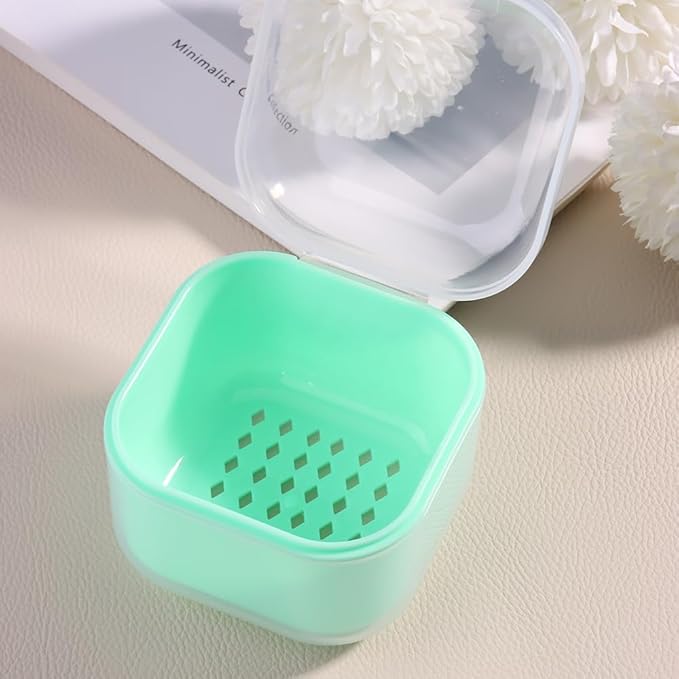 Nail Tool Sterilizer Box Plastic Sterilization Tray for Nail Art Accessories Tools, Portable Disinfectant Container Soaking Box with Strainer for Nail Drill Bits Manicure Cleaning Equipment
