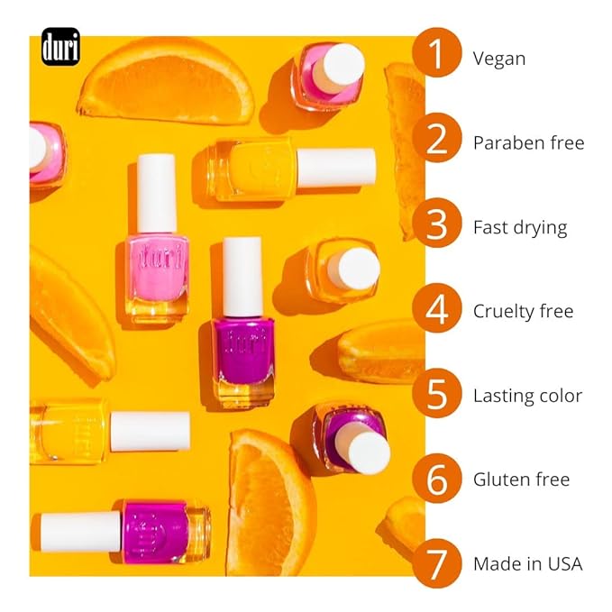 duri Nail Polish Gift Set, KIT112 Red Velvet, Nourished Nails & Lip Plumper Set, Gift Giving for a Holiday (Classic Red Nourished Nails & Lip Plumper Set)