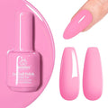 Beetles Pink Gel Polish - Silk Rosettes 15ML/0.51Fl Oz, Light Pink Gel Nail Polish, Soak Off UV LED Lamp Nail Art, Long-Lasting Manicure Salon DIY Home Spring Nails - Gifts for Her