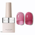 MEGIOR Jelly Plum Gel Nail Polish 0.5 Fl Oz Neutral Transparent Berry Colors Soak Off UV LED Lamp Light Cure Gel Polish Kit for Salon and Nail Art Starter Manicure DIY at Home