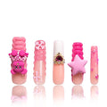 LOVFUL Press on Nails Lovely Sparks | Handmade with Full Covered Crystals | Reusable Full Cover Nails | Square Mid length 1.7 in | H195-L