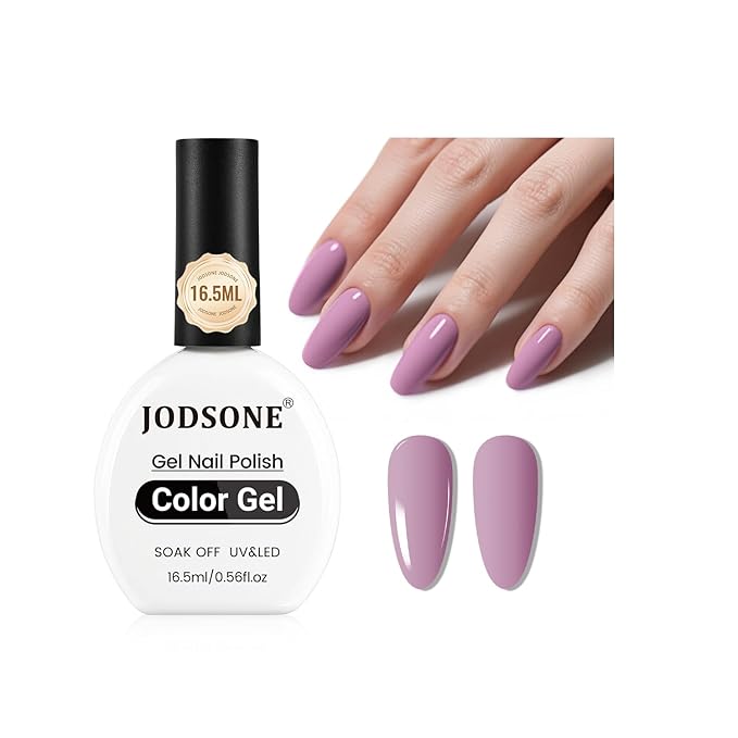 JODSONE Gel Nail Polish Light Purple 16.5ml Gel Polish Nail Gift Soak Off U V Nail Lamp Art Manicure Salon DIY Home for Women Girls