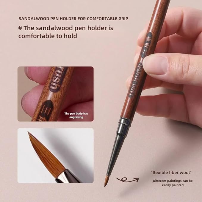 Nail Brush for Drawing Petals and Butterflies (Triangular Pyramid), Watercolor Paint Brushes for Oil Painting, Acrylic Paint Brushes Nail Polish Design Tool Nail Pen for Nail Art - 1 Pack