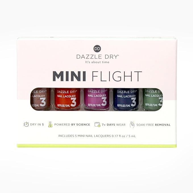 Dazzle Dry Mini Flight - Lodge Life - 5 Mini Lacquers