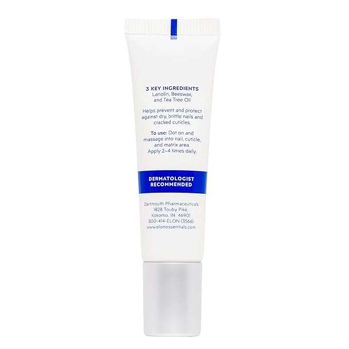Elon Lanolin-Rich Nail Conditioner – Strengthens Nails, Protects Cuticles, Dermatologist-Recommended for Brittle & Damaged Nails (10g tube, 3 Pack)