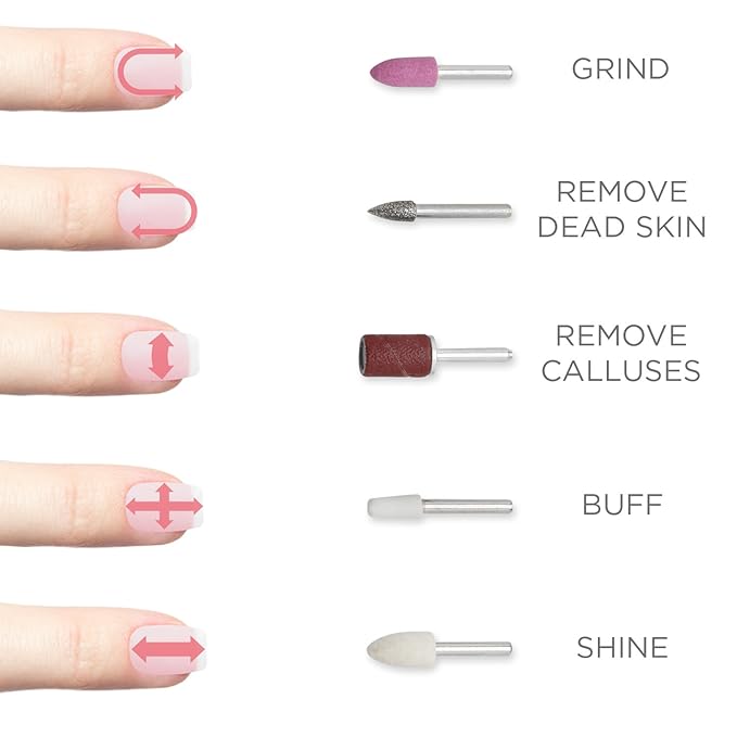 Fancii Replacement Nail Drill Bits/Heads for ProCare Manicure & Pedicure System
