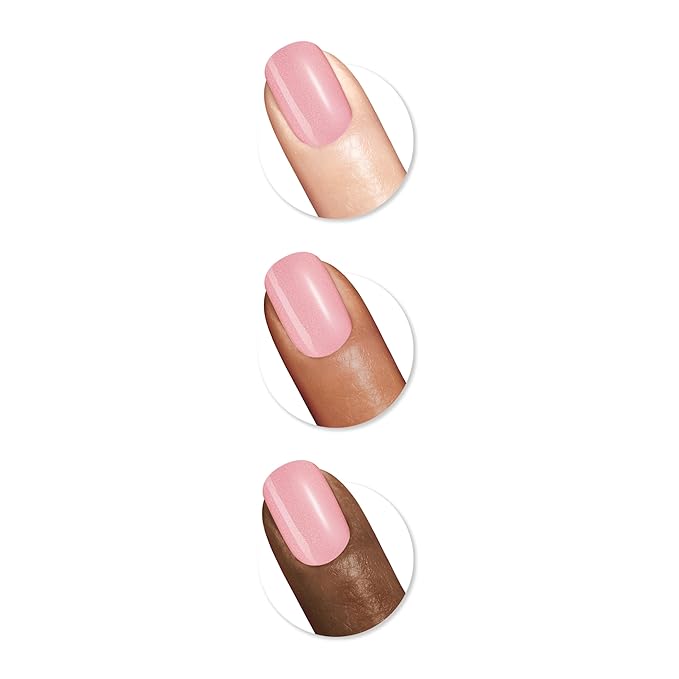 Sally Hansen Miracle Gel Salon Quality Nail Polish | Gel-Like Formula, Two-Step System, No UV Light Needed, Long Lasting | Opaque, Glossy | 250 Shell Yeah | Light Pink Nail Color