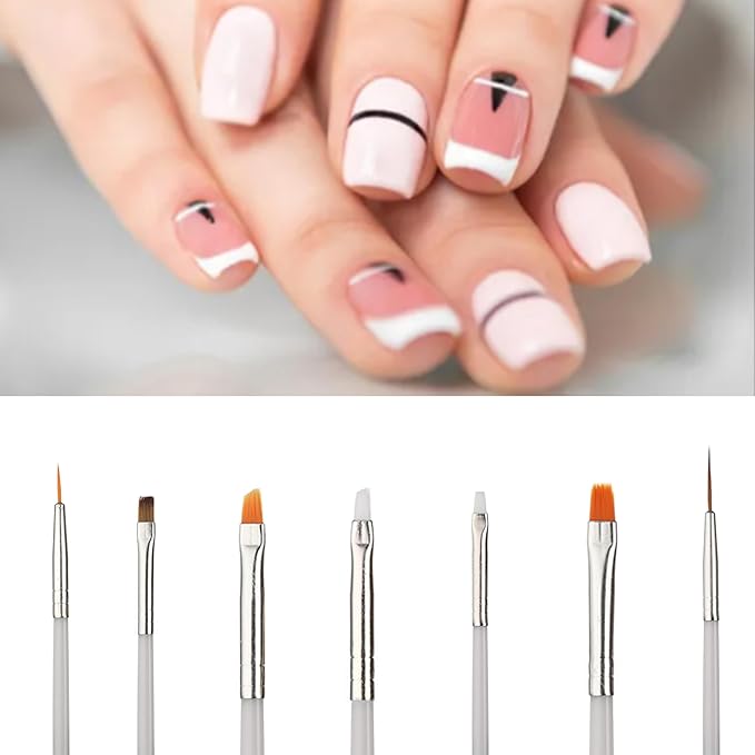 GREEN FABWOOD 15pcs Nail Art Painting Pen Brush