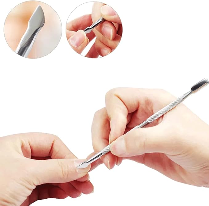 6PCS Cuticle Trimmer with Cuticle Pusher,Cuticle Kit Cuticle Nippers Manicure Set Pedicure Tools Nail Tools Professional Cuticle Cutters for Nails Professional Manicure and Pedicure Set Nail Care Kit
