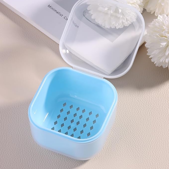 Nail Tool Sterilizer Box Plastic Sterilization Tray for Nail Art Accessories Tools, Portable Nail Drill Bits Disinfectant Container Soaking Box with Strainer Nail Art Salon Sterilizing Tool