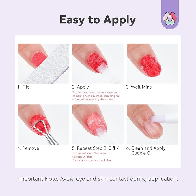 SAVILAND SSPro X Dip Powder Remover Kit: Gentle & Easy Dip Nails Removal No Need Soaking Or Wrapping with Nail File Nail Scraper for Dipping Powder 0.5 Floz Home Use