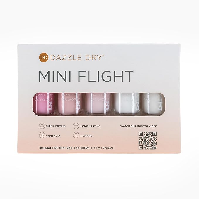 Dazzle Dry Mini Flight - French Manicure - 5 Mini Lacquers